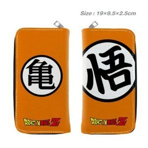 Goku Kanji Dragon Ball Z Long Zip Wallet Anime Zipper Wallet